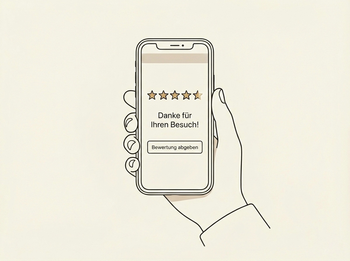 Bewertung am Smartphone