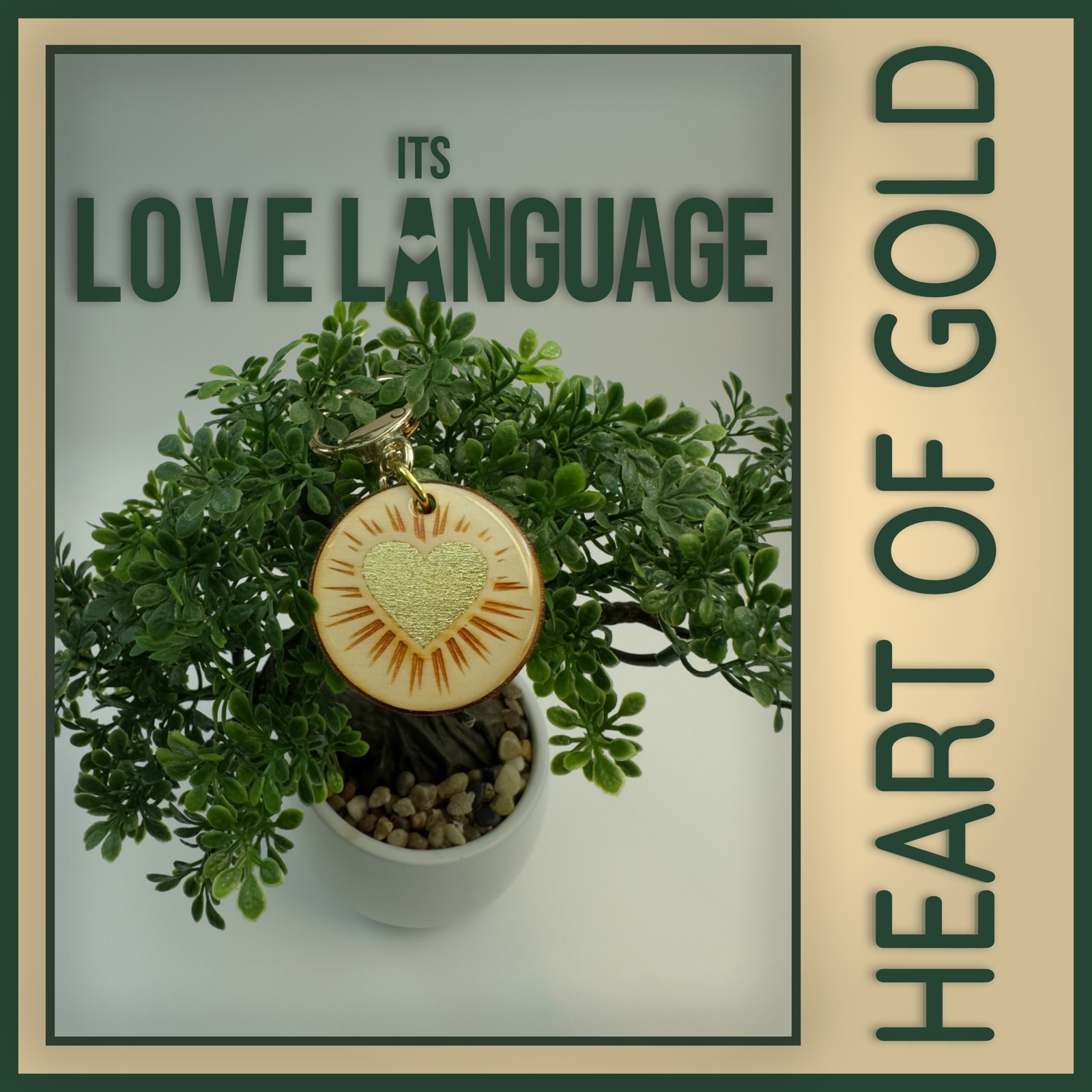 Heart of Gold Keychain