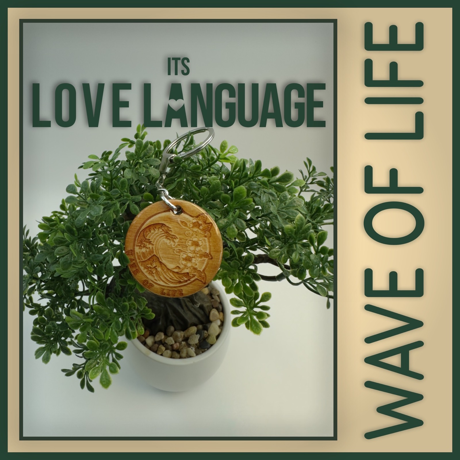 Wave of Life Keychain